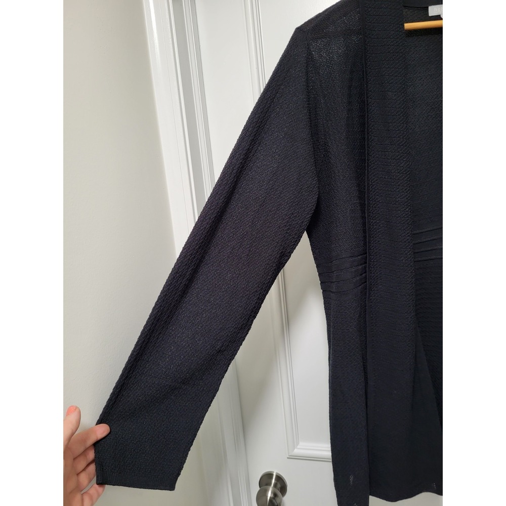 Habitat Black Lightweight Mid Length Open Cardigan Sweater 2X - Picture 4 of 9